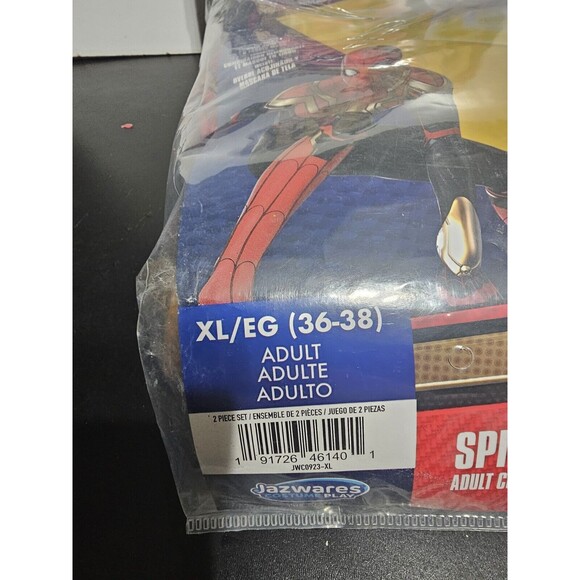 New Licensed Spiderman Integrated Suit Adult Jazwares Marvel Costume Play Sz XL - Picture 6 of 6
